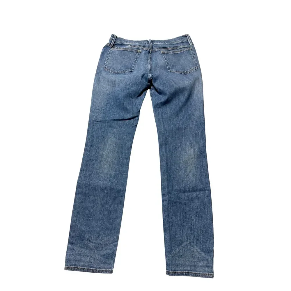 Frame L'Homme Skinny Jeans Womens 34 Blue Vintage Wash Light Denim Stretch